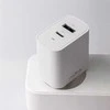 Maxlife MXTC-06-30AC PD QC įkroviklis 1x USB-C 1x USB 30W baltos spalvos + USB-C - USB-C kabelis 60W