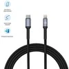 Tellur Lightning–C tipo kabelis 3A PD30W 2m nailono Juodas
