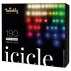 Kalėdinė lempučių girlianda Twinkly Icicle 190 Special LED RGB+W, varvekliai, daugiaspalvė