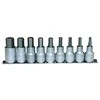 TengTools Galvučių su antgaliais rinkinys Teng Tools M1212; HEX; 1/2''; 9 vnt.