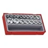 TengTools Galvučių komplektas Teng Tools TT1217-6; 17 vnt.; 1/2''; 10-32mm
