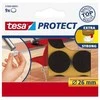 Tesa Podkładki Veltinio pagalvėlės, 26 mm skersmens, baltos, 9 vnt.
