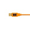 USB kabelis - Tether Tools Pro USB 2.0 Micro-B 4.6m ryškiai oranžinis