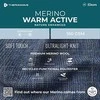 Moteriški termo marškinėliai Thermowave Merino Warm Active - Pilka - XXL