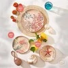 ROSE&amp;TULIPANI SEA LIFE 2 melamino salotų lėkščių rinkinys 21 cm