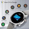 Išmanusis laikrodis Mobvoi TicWatch C2+, Platinos spalvos korpusas su šviesiai pilkos spalvos odiniu dirželiu