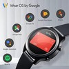 Išmanusis laikrodis Mobvoi TicWatch C2+, Juodos spalvos korpusas su juodos spalvos odiniu dirželiu