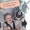 Tiny Love karuselė linksmybės kelioninė juoda balta