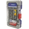 Grąžtas Tivoly Metalo grąžtų rinkinys 100vnt./kpl. HSS Ø1-13 mm, 118° "Skilimo taškas", šlifuoti.