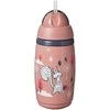 TOMMEE TIPPEE TTP447825 Vandens butelis su šiaudeliu Superstar 266ml rožinis