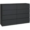 Top E Shop Komoda - Topeshop M8 140 Juoda