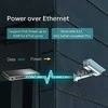 Šakotuvas TP-LINK 10 prievadų Gigabit PoE+ jungiklis 8 Gigabit PoE+ prievadai, 1 Gigabit RJ45 prievadai ir 1 Gigabit SFP lizdai 802.3at/af 63W PoE galia