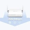 TP-LINK N300 Wi-Fi Maršrutizatorius 300Mbps at 2.4GHz 5 10/100M Ports 2 antennas Maršrutizatorius/Access Point/Range Extender/WISP mode IPTV IPv6 Read