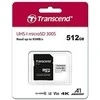 Atminties kortelė TRANSCEND 512GB Micro SD su adapteriu UHS-I U3 A1