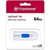 TRANSCEND JetFlash790 64GB USB 3.0 baltas