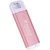 TRANSCEND ESD300P 2TB Išorinis kietasis diskas SSD USB 10Gbps Type C Rožinė