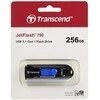 TRANSCEND 256GB USB 3.0 USB atmintinė be dangtelio Juoda