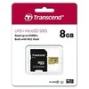 Atminties kortelė TRANSCEND 8GB UHS-I U1 Micro SD su adapteriu SD