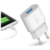 SBS TETR1USB2AWFAST 10W USB-A laidinis įkroviklis – baltos spalvos