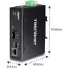 Carruzzo Trendnet TI-F11SFP tinklo medijos keitiklis 1000 Mbit/ai Juoda
