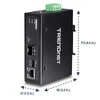 TRENDnet Converter Industrial 100/1000Base-T SFP Media IP 30