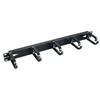 TRITON 19" įrišimo skydelis 1U 5x plastikinė rankena, juoda