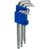 L-formos šešiakampiai raktai, ilgi, suapvalintais galais, 7vnt: 2,5-3-4-5-6-8-10mm Truper®
