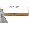 Kirvis-plaktukas 36 cm ilgio hikorio medienos kotu, 670g Truper®