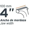 Šaltkalvio spaustuvai, HEAVY DUTY 100mm 11,4kg. 360° pasukamas. Truper®