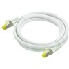 Python Series Python patch kabelis su Cat.7 neapdorotu kabeliu S/FTP PiMF be halogenų 0,5 m balta