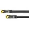 Python Patchkabel mit Cat.7 Rohkabel S/FTP PiMF halogenfrei 1,0m juodas