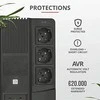 UPS TRUST 800 VA Bangos formos tipas Imituota sinusoidė Stalinis/stacionarus 23326