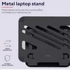 Trust Zeff Metal Juodas - notebook stand 40.6 cm (16"), juodas