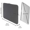 Tucano Melange Second Skin – Sleeve for MacBook Pro 16 / MacBook Pro 15 Retina / MacBook Pro 15 / Ultrabook 15 / Notebook 15.6 Juodas