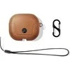 „Twelve South Twelve South AirSnap“ – apsauginis odinis dėklas, skirtas „Apple Airpods“ ausinėms (3 kartos), (konjako spalvos)