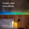 Twinkly Line išmanioji LED juostelė su RGB LED, 1,5 metro, juodas laidas, daugiaspalvė