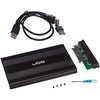 NATEC UKZ-1003 UGO HDD/SSD enclosure for 2.5" SATA - USB2 Aluminum juodas