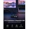 USB jungiklis KVM USB 2x4 UGREEN USB 3.0