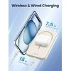 LiPo išorinis akumuliatorius (Powerbank) 5000mAh 15W bevielis QI 7.5W, su magnetu Magsafe PB560 UGREEN