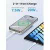 LiPo išorinis akumuliatorius (Powerbank) 10000mAh 20W bevielis QI 15W, su magnetu Magsafe PB561 UGREEN