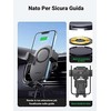 Automobilinis laikiklis-įkroviklis Ugreen CD256 15W juodas