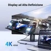 Adapteris Ugreen CM511 USB-C to HDMI 1.4 + 3xUSB-A + USB-C PD100W pilkas