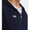 UAR Under Armour vyriški „Rival Fleece“ džemperiai su gobtuvu, mėlyni, Mėlyna 1379767 410