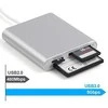 UNITEK Y-9313D Unitek USB3.0 į Multi-In-One Aliuminio kortelių skaitytuvą (su USB Type-C adapteriu)