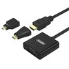 UNITEK Y-6355 Unitek Adapteris mini/mikro HDMI prie VGA + garso, Y-6355