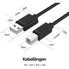 UNITEK Y-C430GBK Unitek USB laidas USB 2.0 AM-BM, 1,0m Y-C430GBK