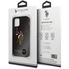 Us Polo Assn US Polo USHCP12SPUGFLBK Apple iPhone 12 mini 5,4" telefono dėklas juodos spalvos Polo Embroidery Collection