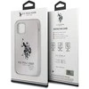 Us Polo Assn US Polo USHCP12SSLHRWH Apple iPhone 12 mini 5,4" telefono dėklas baltos spalvos solikoninis Collection
