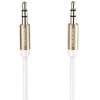 USAMS Adapteris audio jack 3,5m - 3,5m 1mbaltos spalvos YP102 (YP-01)