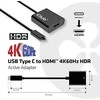 „Club 3D“ USB 3.1 C tipo į HDMI 2.0, 4K 60Hz aktyvus adapteris